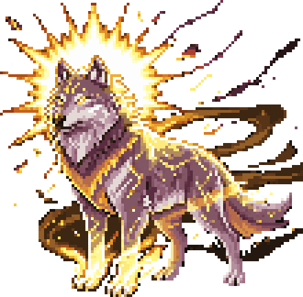 Celestial Wolf — final form of the dawnwolf line.