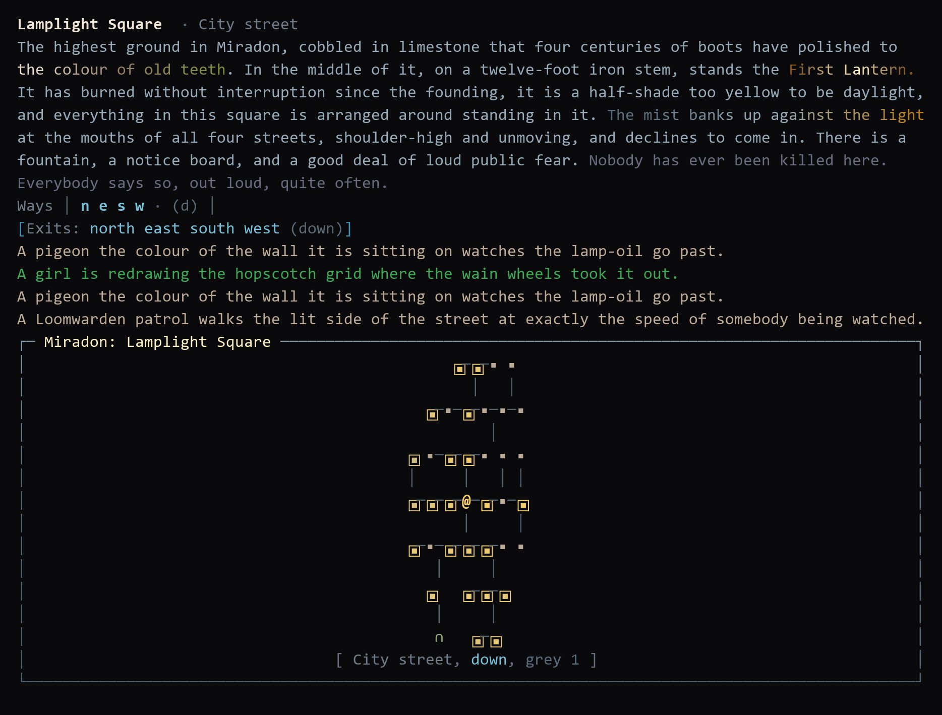 Mists of Destiny interface